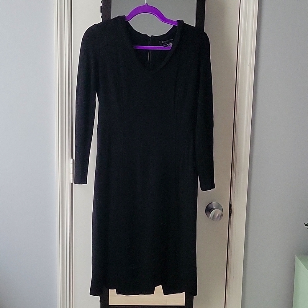 Etcetera Long Sleeve Black Dress